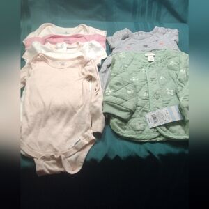 6 Piece Lot Baby Girl Clothes 6-9 Month